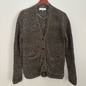JOHN & JENN | Marled Cotton Cozy Relaxed Fit Grandpa Sweater Cardigan | Size S